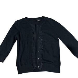 New Directions Black Cardigan Sweater